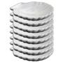 Imagem de Kit 4 Concha Casquinha De Siri 50 Ml Porcelana Branca Pratinho Restaurante Servir Entrada