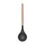 Imagem de Kit 4 Conchas Silicone Feijão Preto Cabo Bambu Não Arranha