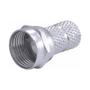 Imagem de Kit 4 Conector Fêmea De Rosca Rg6 Para Cabo Coaxial