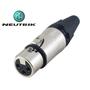 Imagem de Kit 4 conector plug neutrik xlr macho femea linha 2 pares