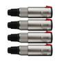 Imagem de Kit 4 Conectores Plug Wireconex P10 WC197 Fêmea C/ Trava