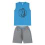 Imagem de Kit 4 Conjunto Infantil com Short em Moletinho Menino Roupa Criança