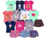 Imagem de Kit 4 Conjunto Infantil Feminino Roupa Infantil De Menina