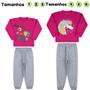 Imagem de Kit 4 Conjunto Inverno Moletom Infantil Roupa De Frio Menina