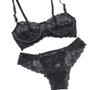 Imagem de Kit 4 Conjunto Lingerie Feminino Com Arco Sem Bojo De Renda Calcinha E Sutiã Moda Íntima Linha Noite
