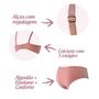 Imagem de kit 4 Conjunto Menina Calcinha E Sutiã Juvenil Algodão Lisos - Multicolorido - Cor Variados - OPTE M