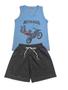 Imagem de Kit 4 Conjuntos Regata de Verão Infantil Masculina