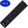 Imagem de Kit 4 Controle Remoto Tv Lcd / Led Semp TCL Ct-6510 / Dl2970W