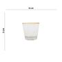 Imagem de Kit 4 Copo de Shot Coração Vidro com Borda Dourada 50ml Lyor
