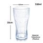 Imagem de Kit 4 Copos Coca-Cola 530ml Transparente Premium Plasútil