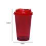 Imagem de Kit 4 Copos Cristal Mug Vermelho 320Ml Plástico