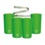 Imagem de Kit 4 Copos Eco Verde Com Cordão Green Cups 280 Ml