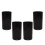 Imagem de Kit 4 Copos Long Drink 280Ml Preto Policarbonato Texturizado