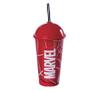 Imagem de Kit 4 Copos Milk Shake Homem Aranha Com Canudo 500ml