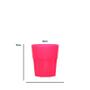 Imagem de Kit 4 Copos Mini Roma Rosa Neon 300Ml Plástico Premium