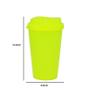 Imagem de Kit 4 Copos Mug Amarelo Neon 320Ml Plástico Premium