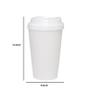 Imagem de Kit 4 Copos Mug Branco 320Ml Plástico Premium