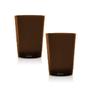 Imagem de Kit 4 Copos Short Drink 200Ml Marrom - Policarbonato