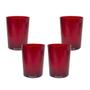 Imagem de Kit 4 Copos Short Drink 200Ml Vermelho - Policarbonato