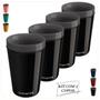 Imagem de Kit 4 Copos Térmico Munique 350ML Parede Dupla Multiuso Unitermi Cerveja Café Chá Suco Drinks