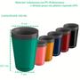 Imagem de Kit 4 Copos Térmico Munique 350ML Parede Dupla Multiuso Unitermi Cerveja Café Chá Suco Drinks
