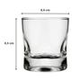 Imagem de Kit 4 Copos Whisky Drink Luxo Vidro Amassadinho Nadir 250ml