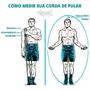 Imagem de Kit 4 Cordas De Pular Regulável Com Rolamento - Preto Spank