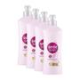 Imagem de Kit 4 Cremes para Pentear Seda Recarga Natural Hidratação Antinós 300ml cada