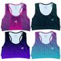 Imagem de Kit 4 Cropped Academia Feminino Fitness Top Treino Confortavel Estampado Ginastica Musculacao