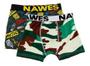 Imagem de Kit 4 Cuecas Boxer Nawes Estampadas Microfibra Conforto N23