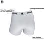 Imagem de Kit 4 Cuecas Boxer Polo Wear Masculina Microfibra - Branca