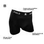 Imagem de Kit 4 Cuecas Boxer Polo Wear Masculina Microfibra - Preto