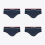 Imagem de Kit 4 Cuecas Lupo Slip Fio Texturizado Sem Costura 00624-003