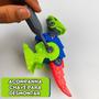 Imagem de kit 4 Dinossauro Brinquedo Dino Monta Desmonta C/ Ferramenta