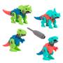 Imagem de Kit 4 Dinossauros Monta e Desmonta Educativo Miniatura