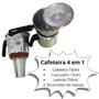 Imagem de Kit 4 em 1 Multiuso Cafeteira 750ml Italiana em Alumínio + Cuscuzeiro Individual Porção Única + Fervedor + Escorredor de Massas