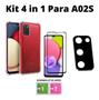 Imagem de Kit 4 Em 1 Samsung Galaxy A02S Película/Câmera/Capinha 3D/9D