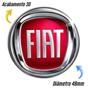 Imagem de Kit 4 Emblema Adesivo Calota Fiat Vermelho 48mm Resinado