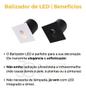 Imagem de Kit 4 Embutido Led 3w Balizador Parede Quadrado Quente