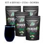 Imagem de Kit 4 Erva Mate Terere Black Menta 2kg Cuia e Bomba Premium