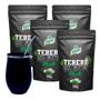 Imagem de Kit 4 Erva Mate Terere Black Menta 2kg Cuia e Bomba Premium