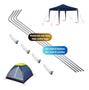 Imagem de Kit 4 Estacas Em Inox 35cm Para Barraca Gazebo Camping praia Tendas Ixar mesas cadeira