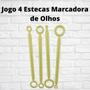 Imagem de Kit 4 Estecas Marcadora Olhos Biscuit Confeitaria Artesanato