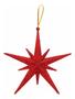Imagem de Kit 4 Estrelas Pendente Glitter Vermelha Para Árvore Natal