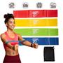 Imagem de Kit 4 Faixa Elástica Mini Band Exercício Academia Targ Me Elástico Fisioterapia Treino Funcional