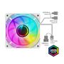 Imagem de Kit 4 Fan Cooler Argb Gamemax Aurora Fn12a-c8i-w