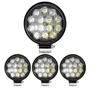 Imagem de Kit 4 Farol 14 Leds Milha Off Road Redondo 42W Jeep 12V/24V