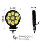 Imagem de Kit 4 Farol De Led Auxiliar Redondo 27w Troller Off-road 4x4  LE-6710