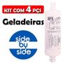 Imagem de Kit 4 Filtro Refil Compatível Geladeira Side By Side E