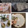 Imagem de Kit 4 Fio em Fita Ribbon Soberano com 30 Metros cada Cone Brilho Ouro e Prata Estilo Encanto para Fazer Bolsas, Cestas, Sousplat, Roupas e Tapetes